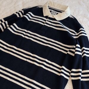 Land's End Men's Long-sleeve Rugby Polo Shirt Size XXL / 50-52